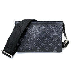 Louis Vuitton Shoulder Monogram Wallet Wearable Bag Black Gaston Eclipse
